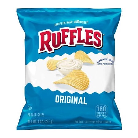 Frito-Lay North America, Inc Ruffles¬Æ Original Potato Chips, 1 Oz. Bag, 104/Carton 11061